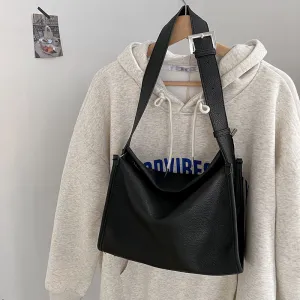 Women's Soft Leather Commuter Large Capacity Crossbody Bags