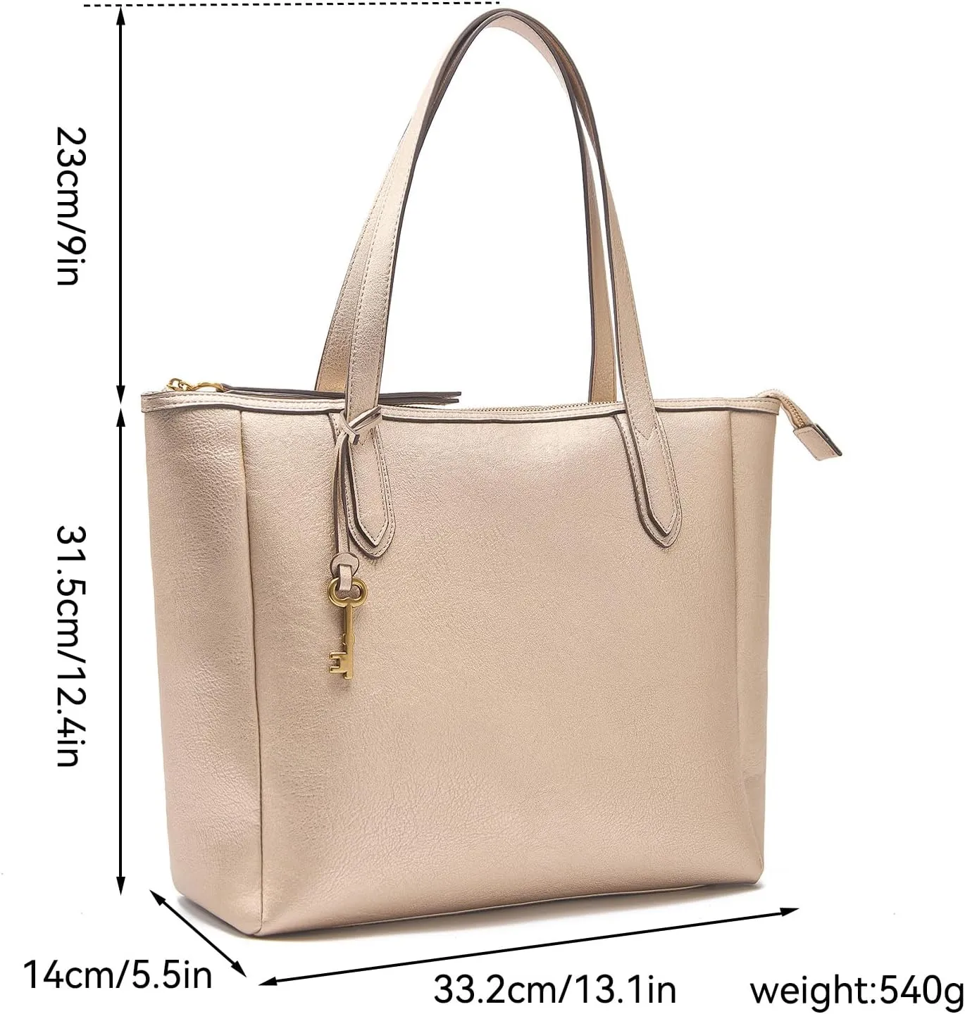 Women's Tote Bag Leather Handbag for Women 16L Large Capacity Travel Purses Ladies Shoulder Bags