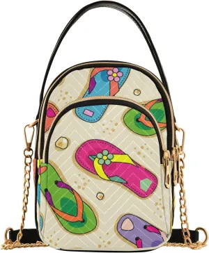 Women's Wave Cross Body Chest Bag, 52 inch Gold Chain Shoulder Handbag Purse