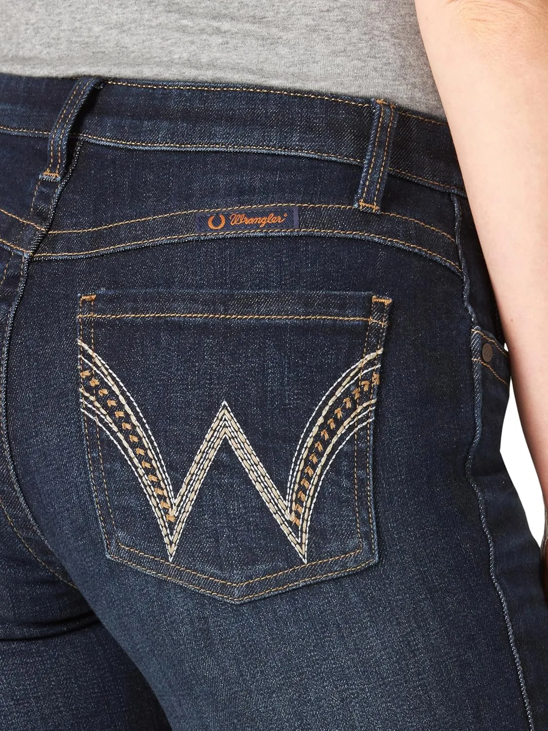 Wrangler Women's Q-Baby Mid Rise Boot Cut Ultimate Riding Jean-Discontinued