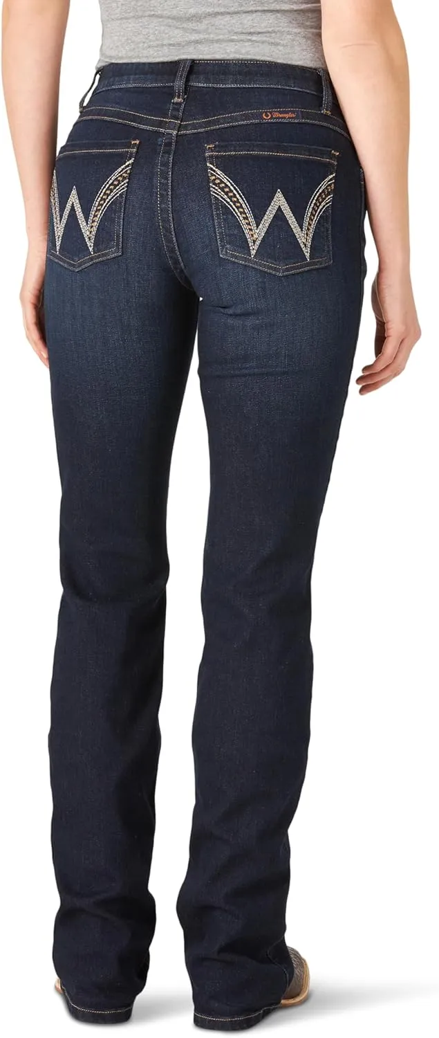 Wrangler Women's Q-Baby Mid Rise Boot Cut Ultimate Riding Jean-Discontinued