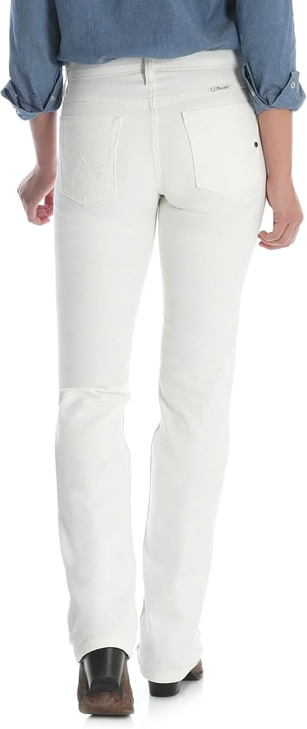 Wrangler Women's Q-Baby Mid Rise Boot Cut Ultimate Riding Jean