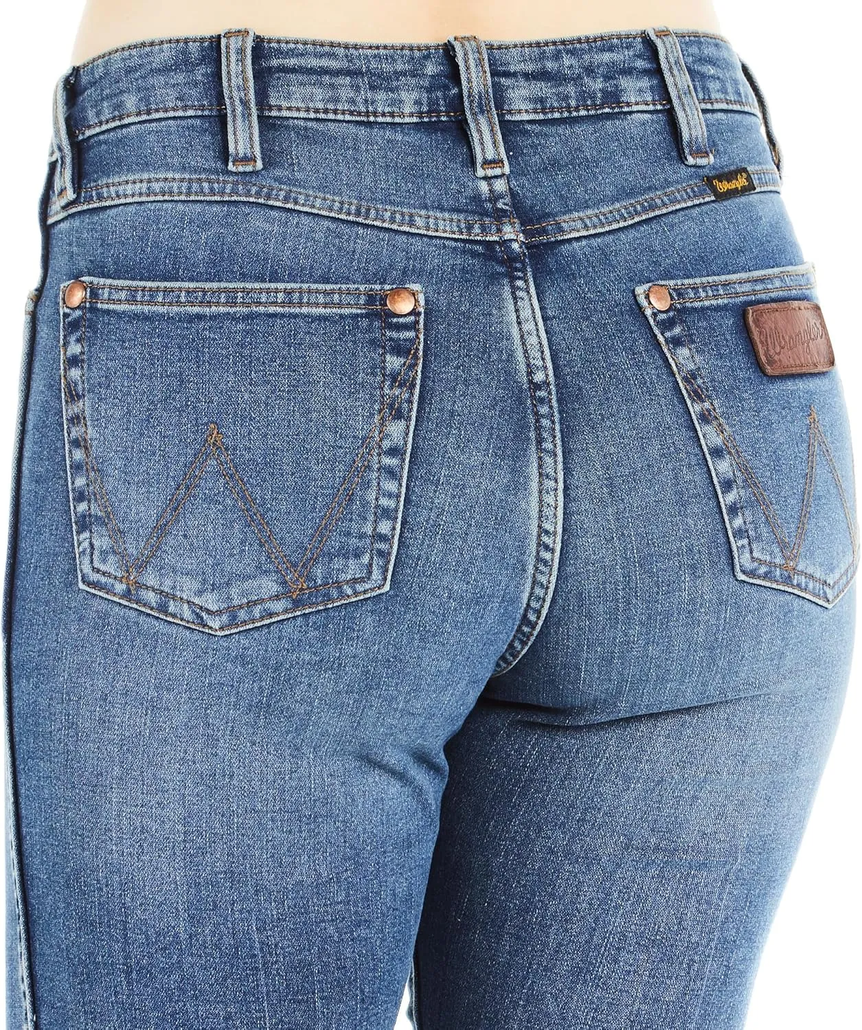 Wrangler Women's Retro High Rise Trouser Green Jean Bailey