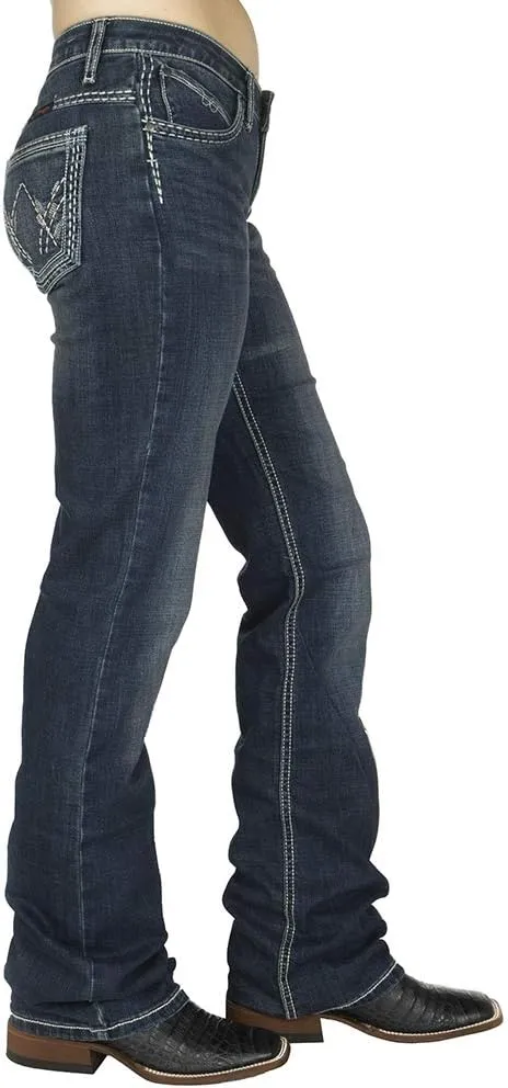 Wrangler Women's Shiloh Low Rise Boot Cut Ultimate Riding Jeans
