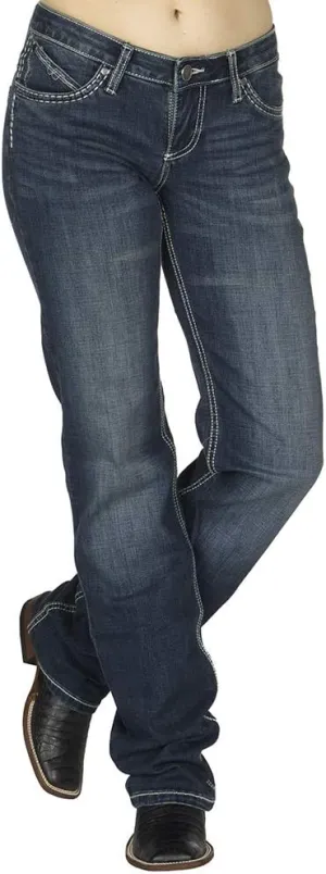 Wrangler Women's Shiloh Low Rise Boot Cut Ultimate Riding Jeans