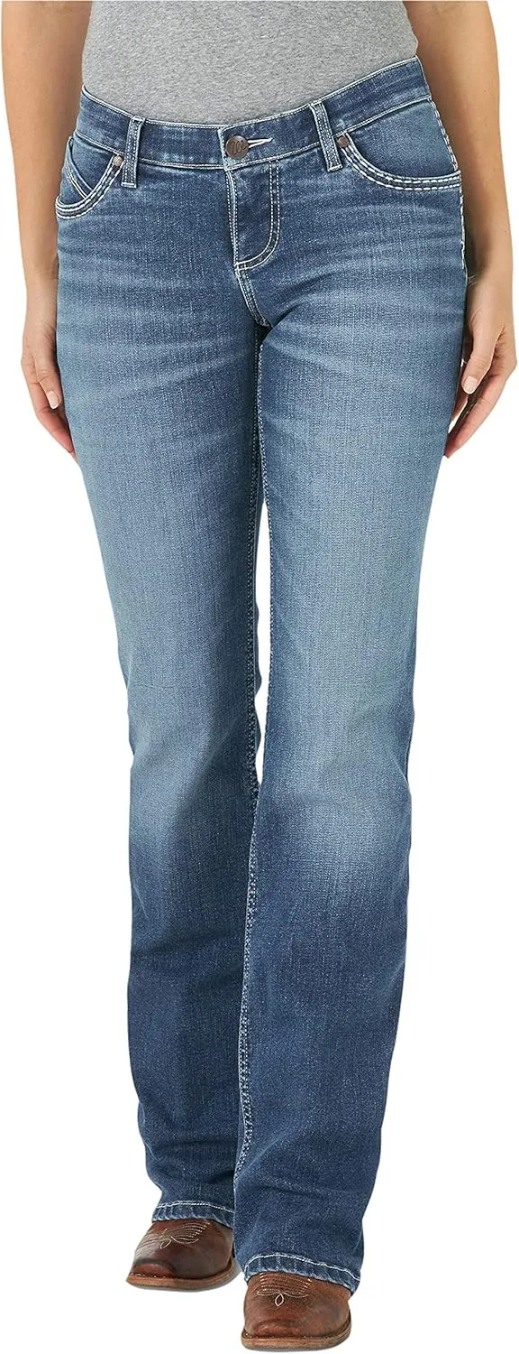 Wrangler Women's Shiloh Low Rise Boot Cut Ultimate Riding Jeans