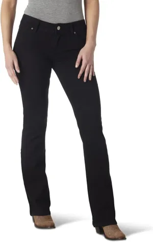 Wrangler Womens Western Mid Rise Stretch Boot Cut Jean