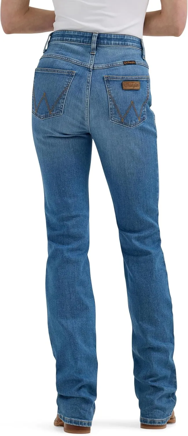 Wrangler Women's Willow Mid Rise Boot Cut Ultimate Riding Jeans