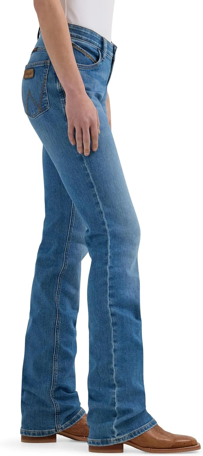 Wrangler Women's Willow Mid Rise Boot Cut Ultimate Riding Jeans