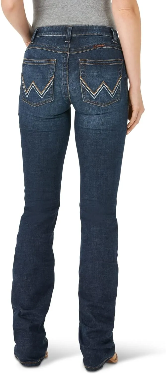 Wrangler Women's Willow Mid Rise Boot Cut Ultimate Riding Jeans