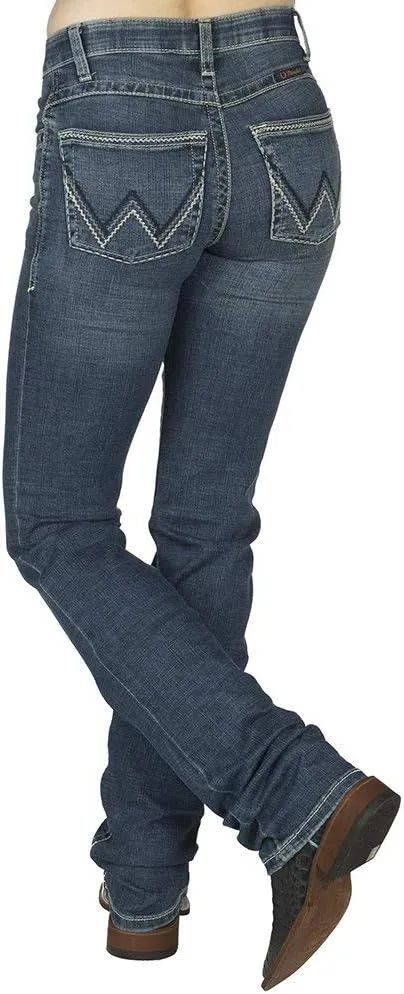 Wrangler Women's Willow Mid Rise Boot Cut Ultimate Riding Jeans