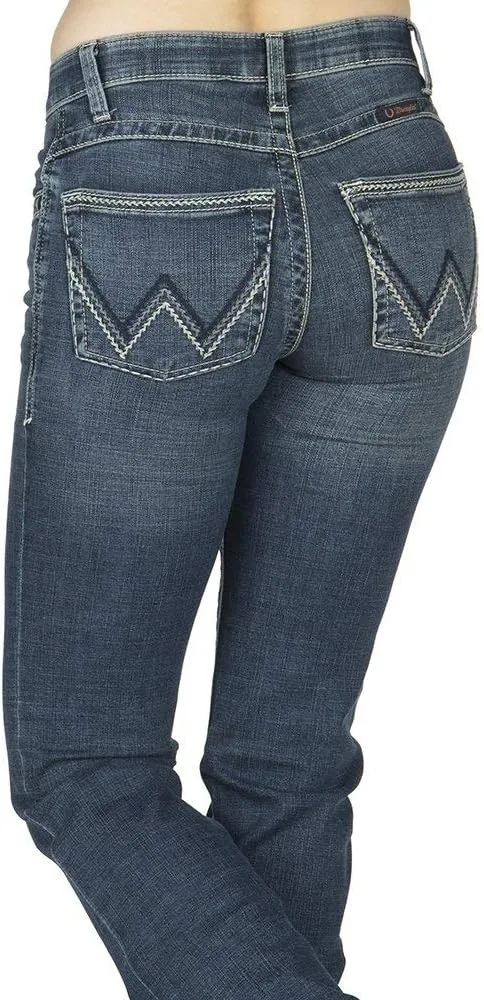 Wrangler Women's Willow Mid Rise Boot Cut Ultimate Riding Jeans
