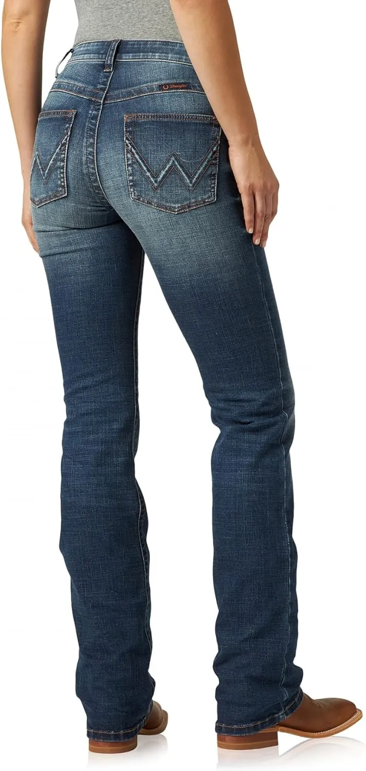 Wrangler Women's Willow Mid Rise Boot Cut Ultimate Riding Jeans