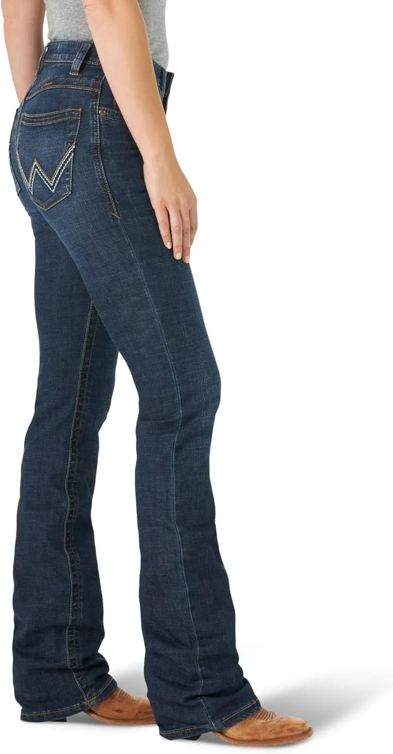 Wrangler Women's Willow Mid Rise Boot Cut Ultimate Riding Jeans