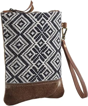 WRISTLET Upcycled Wool Upcycled Canvas Genuine Leather women bag western handbag purse