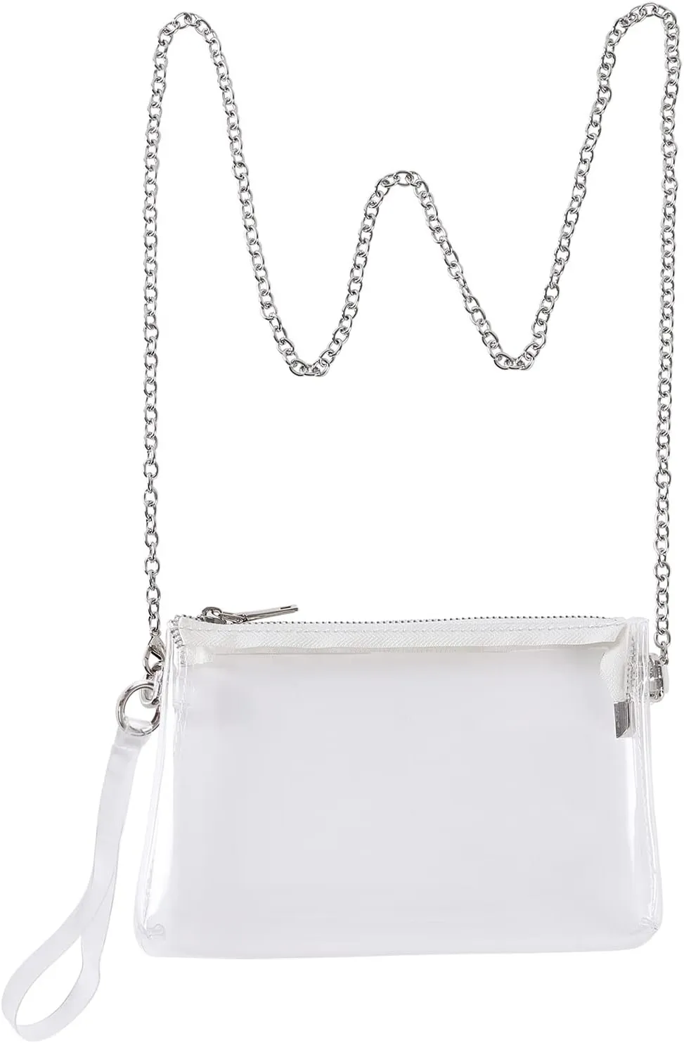 Y&R Direct Cute Clear Bag Purses for Women Stadium Transparent Crossbody Bag with Removable Chain for Sporting Events Concert
