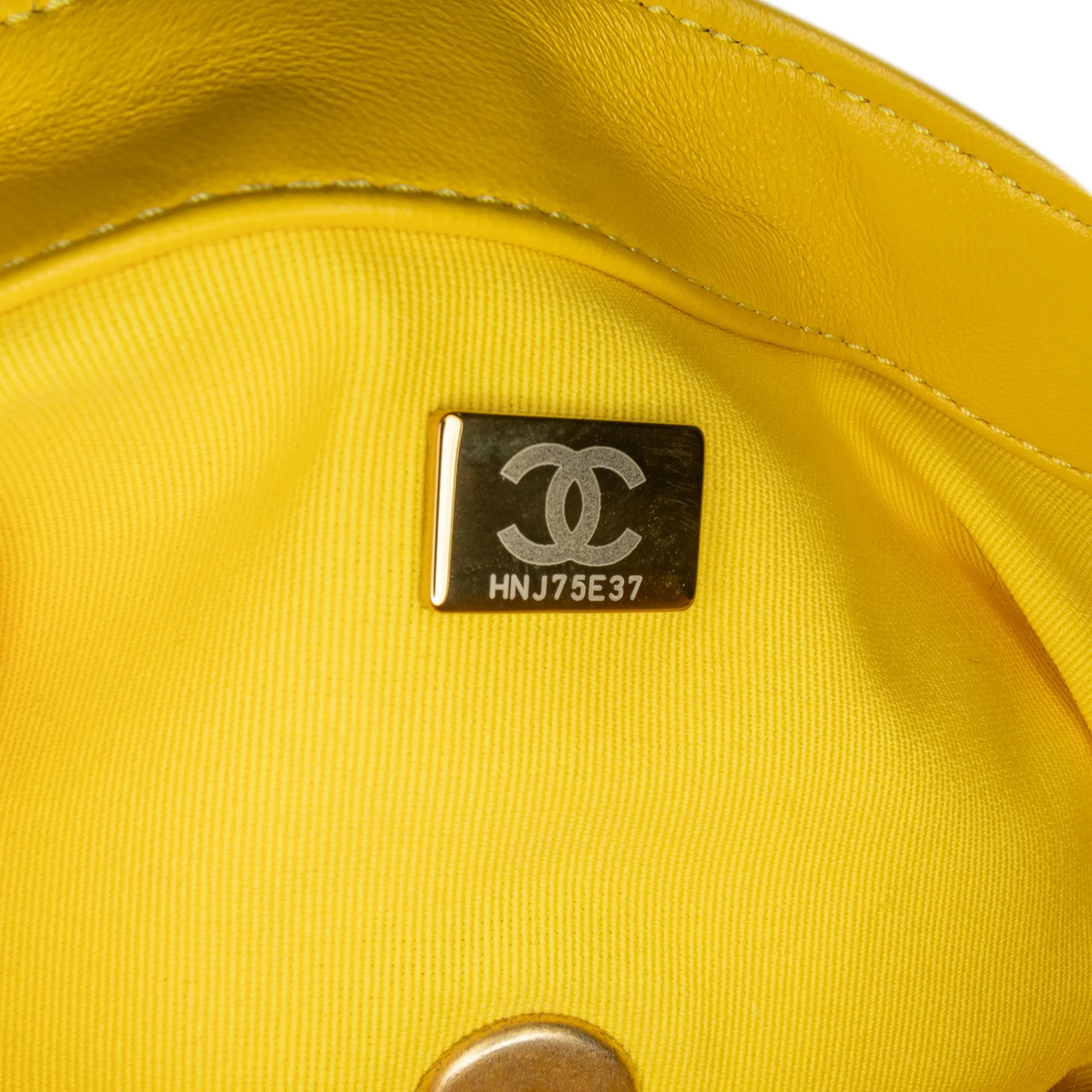 Yellow Chanel Small Quilted Lambskin Candy Chain Flap Crossbody Bag