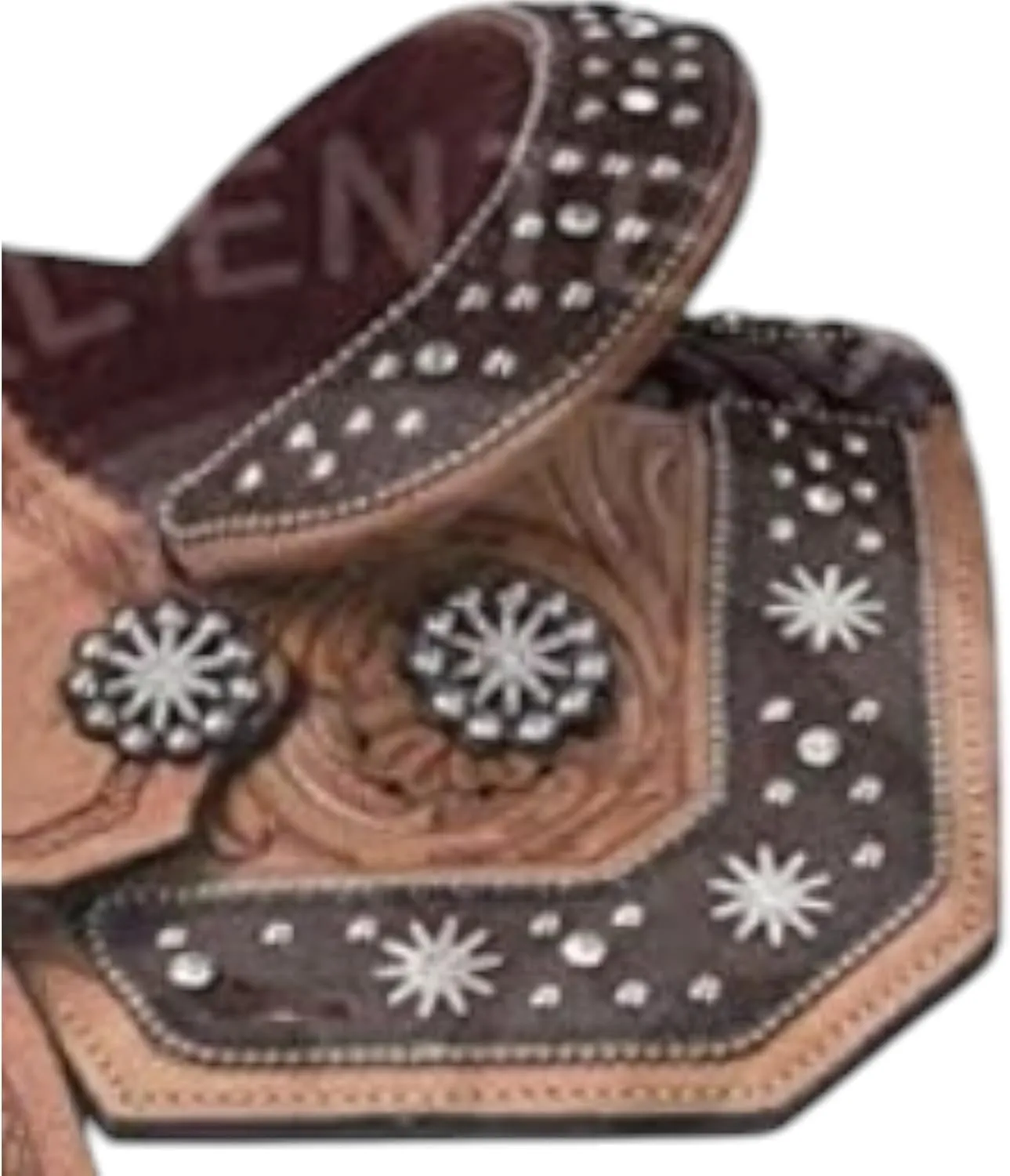 Youth Child Premium Leather Western Barrel Racing Trail Equestrian Pony Miniature Horse Saddle Tack   Headstall, Breast Collar, Reins & Saddle Pad Size 10 to 17