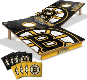 YouTheFan NHL 2’ x 3’ Wood Cornhole Game with Logo Bags