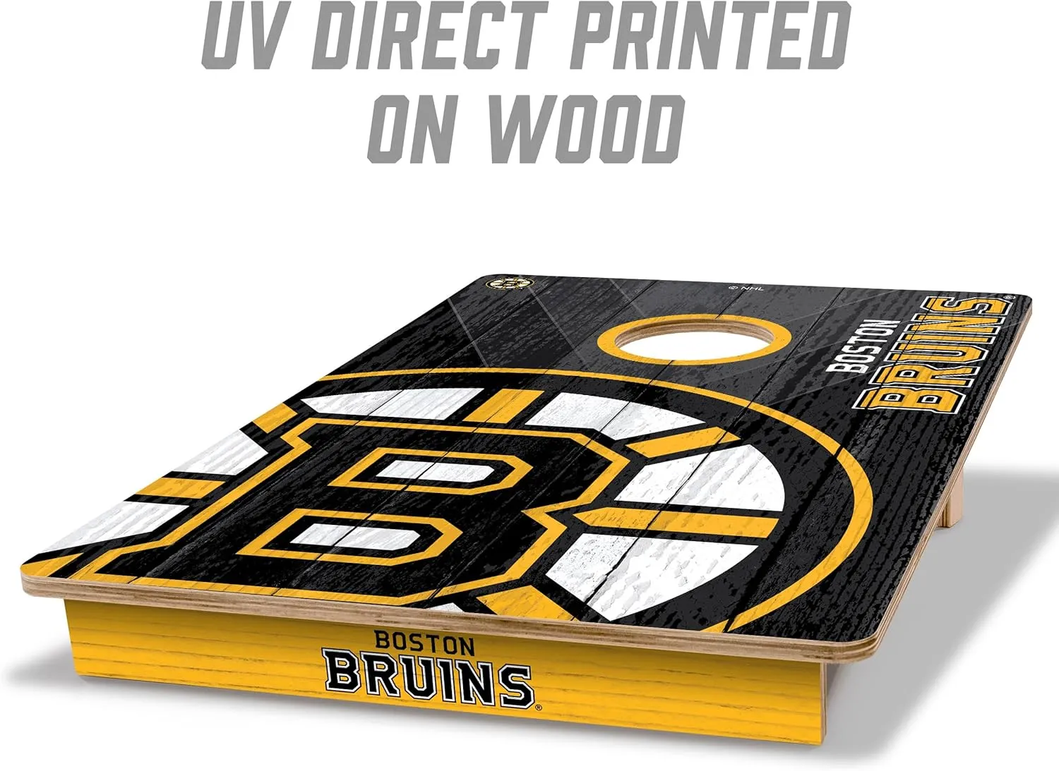 YouTheFan NHL 2’ x 3’ Wood Cornhole Game with Logo Bags