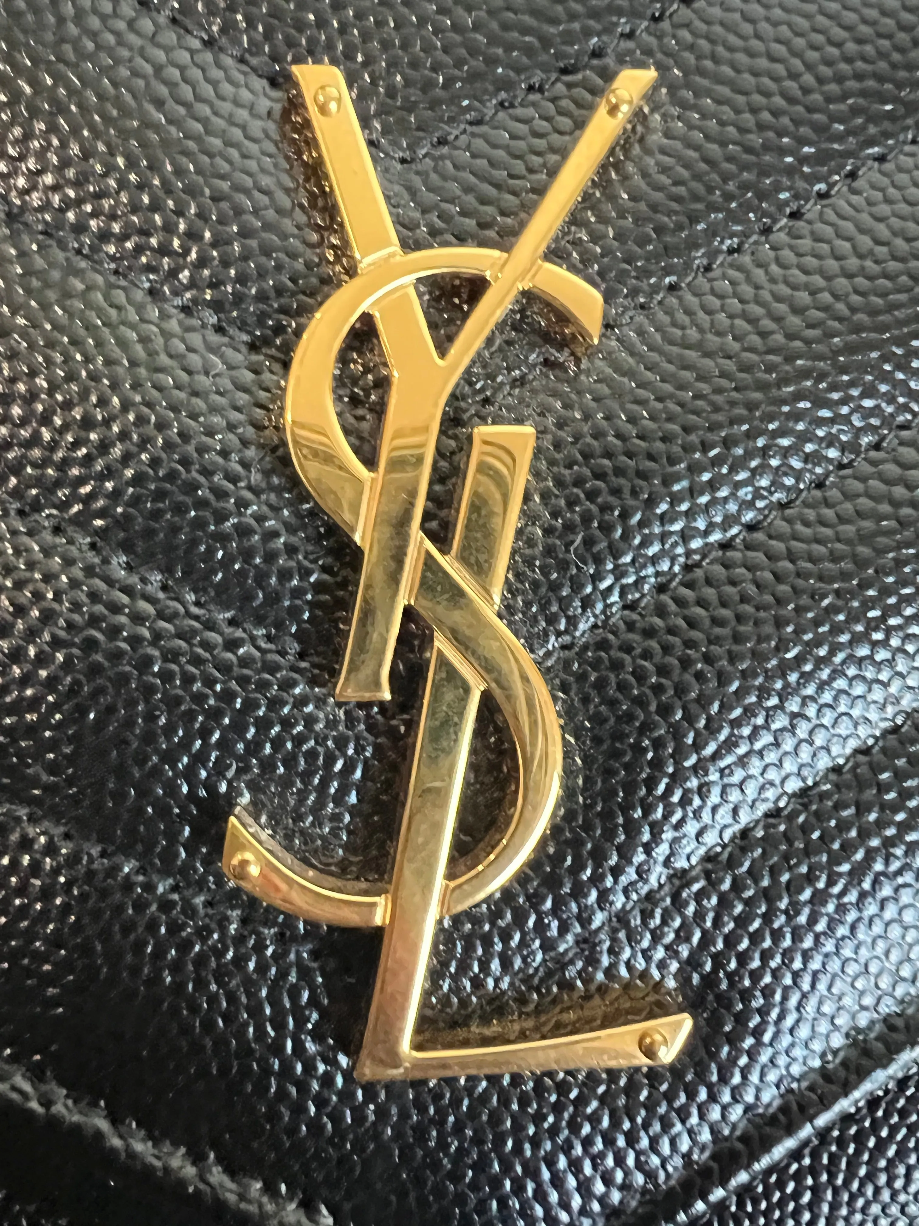 YSL cassandre envelope flap wristlet / crossbody