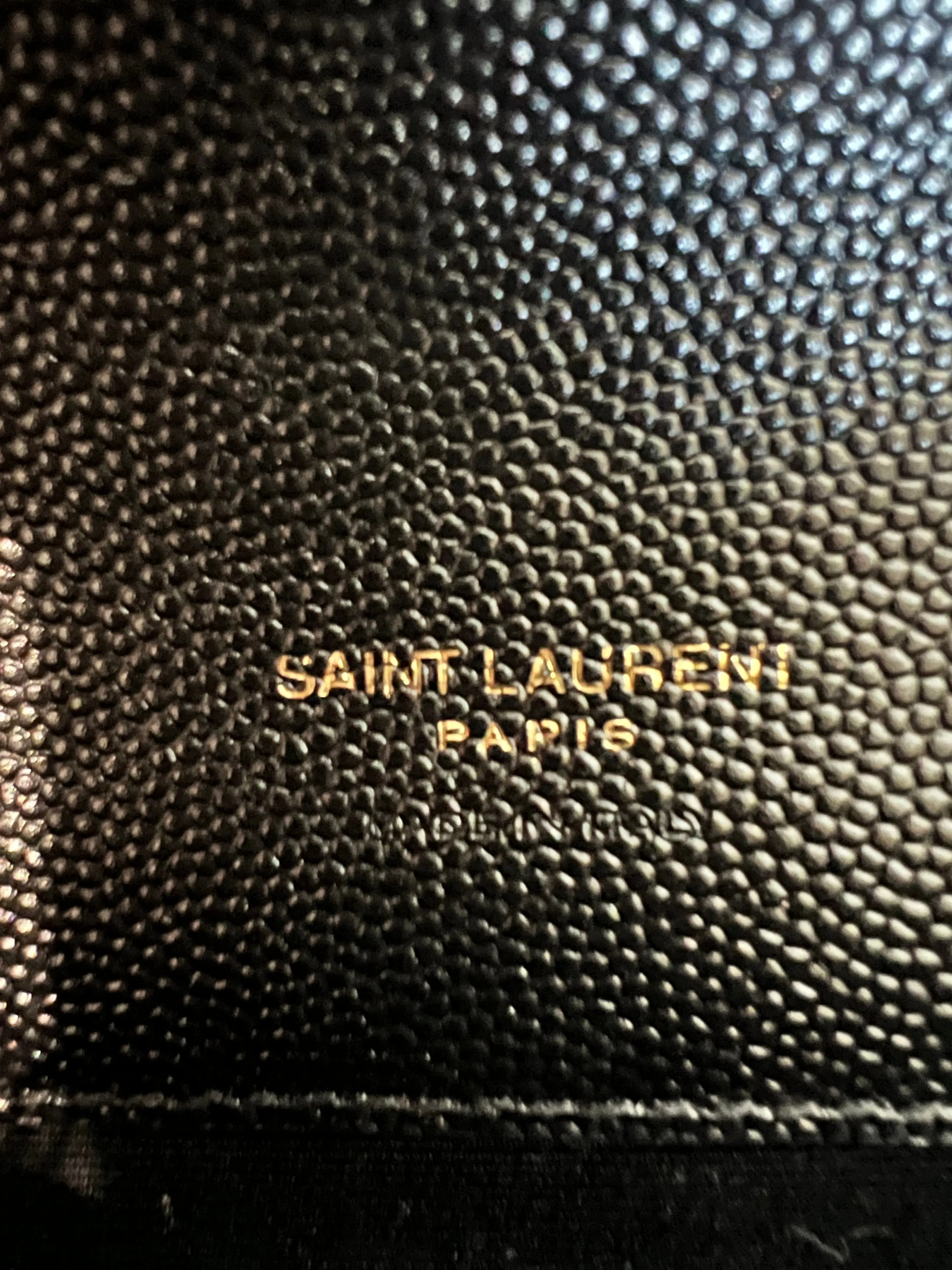 YSL cassandre envelope flap wristlet / crossbody