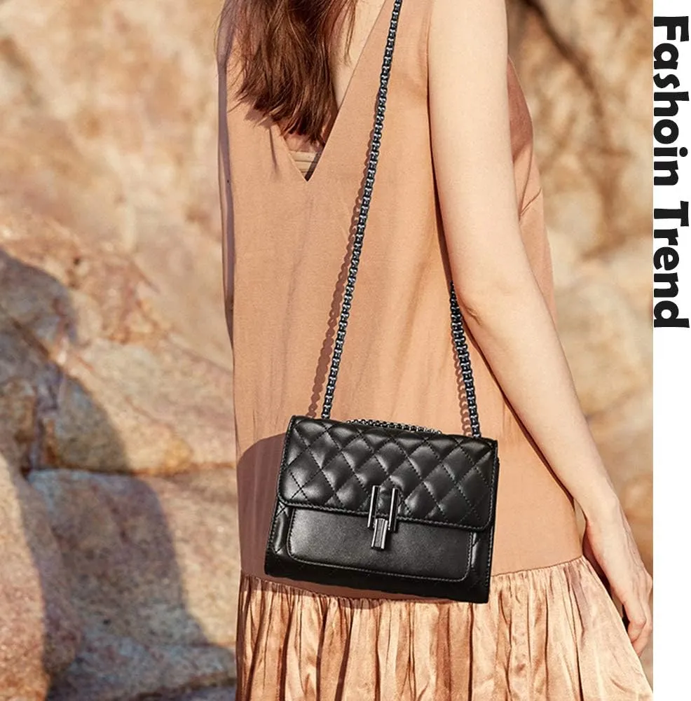 YXBQueen Designer Purses for Women Shoulder Purse Small Crossbody Purses for Women Leather Purses Quilted