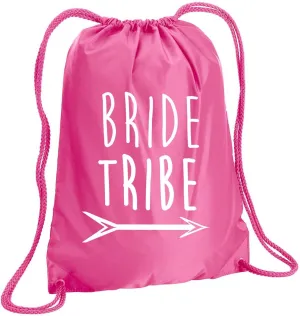 zerogravitee Bride Tribe with Arrow Cinch Pack in Hot Pink - Large 17x20