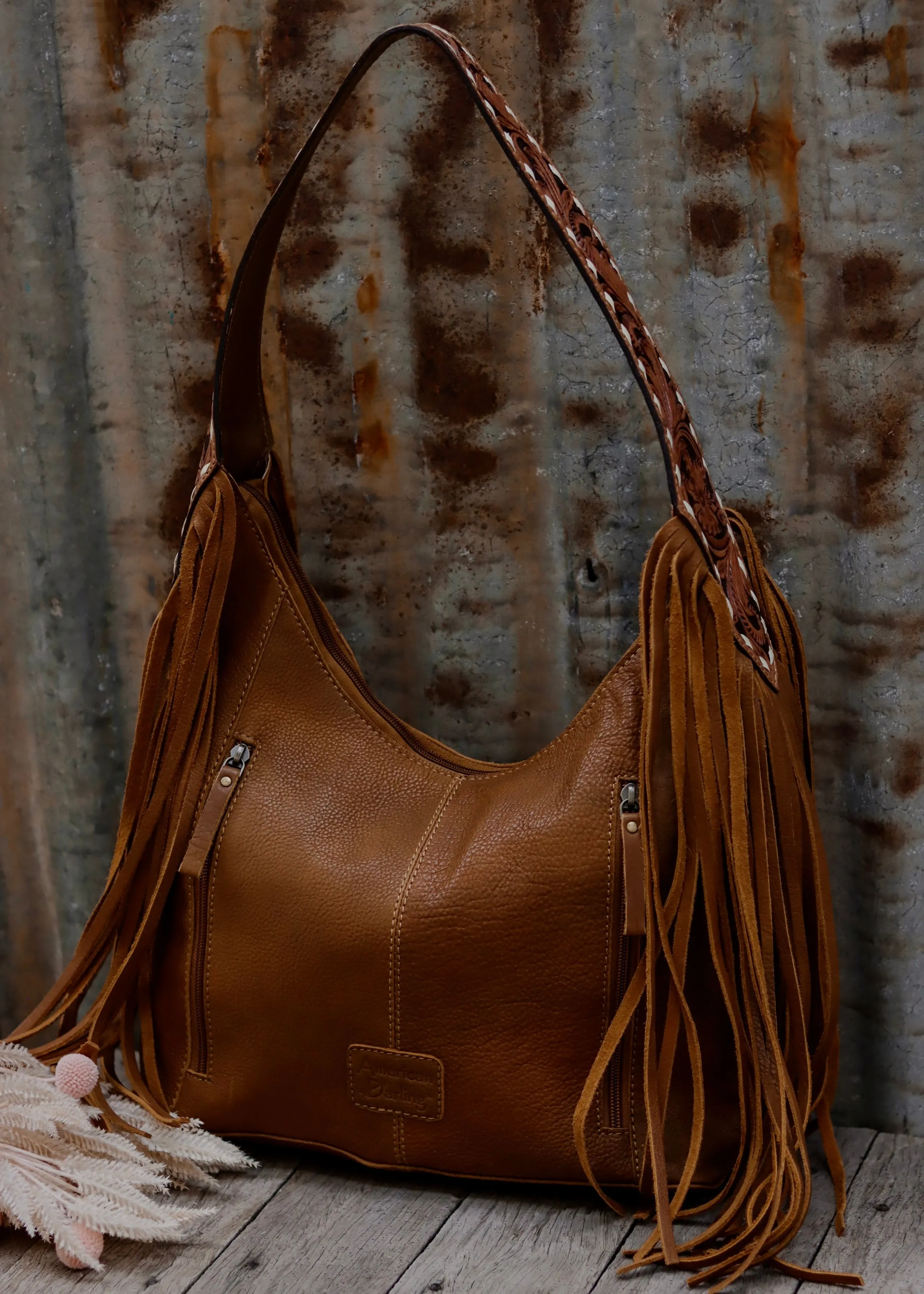 Zhara Tooled Leather Bag