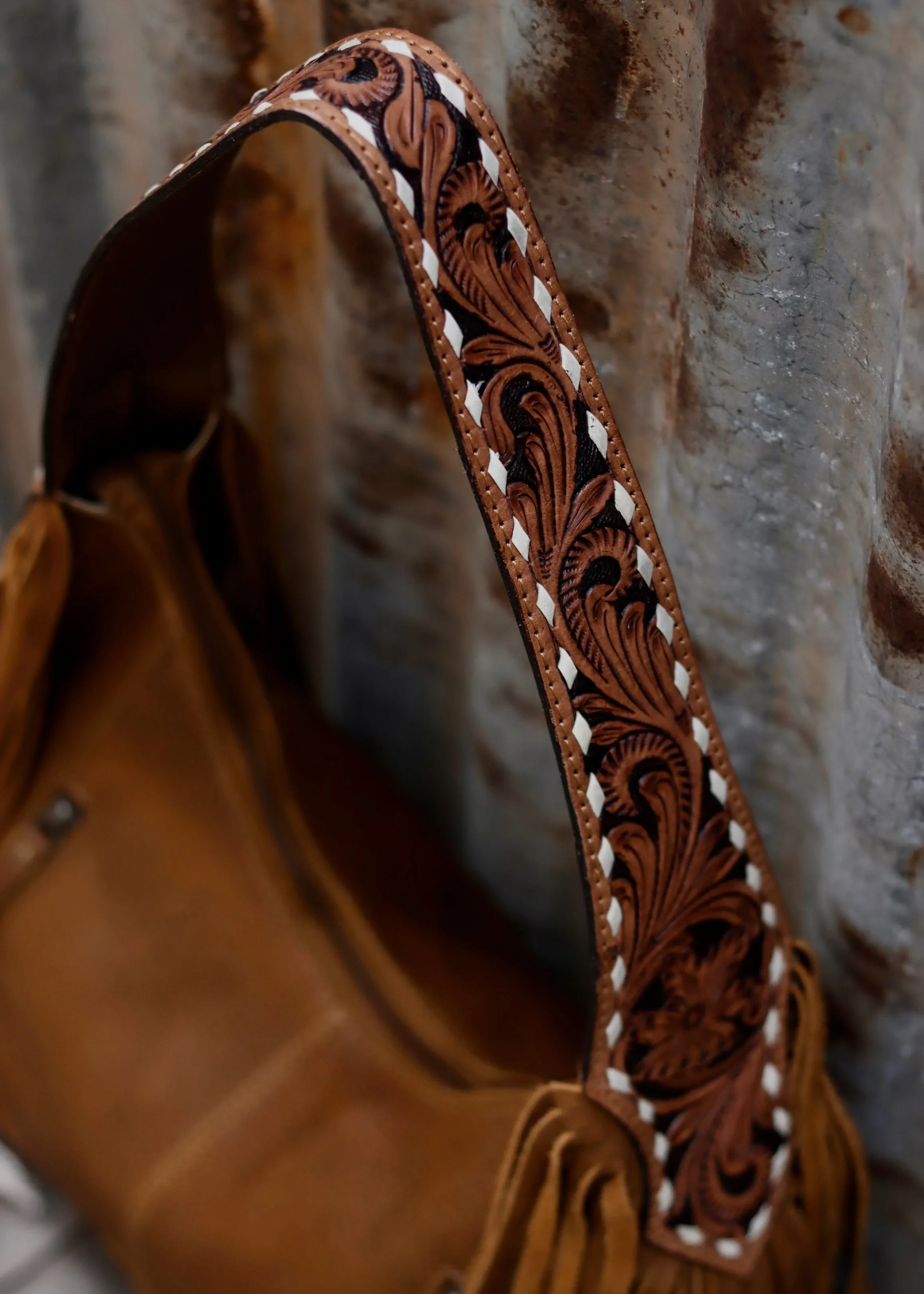 Zhara Tooled Leather Bag