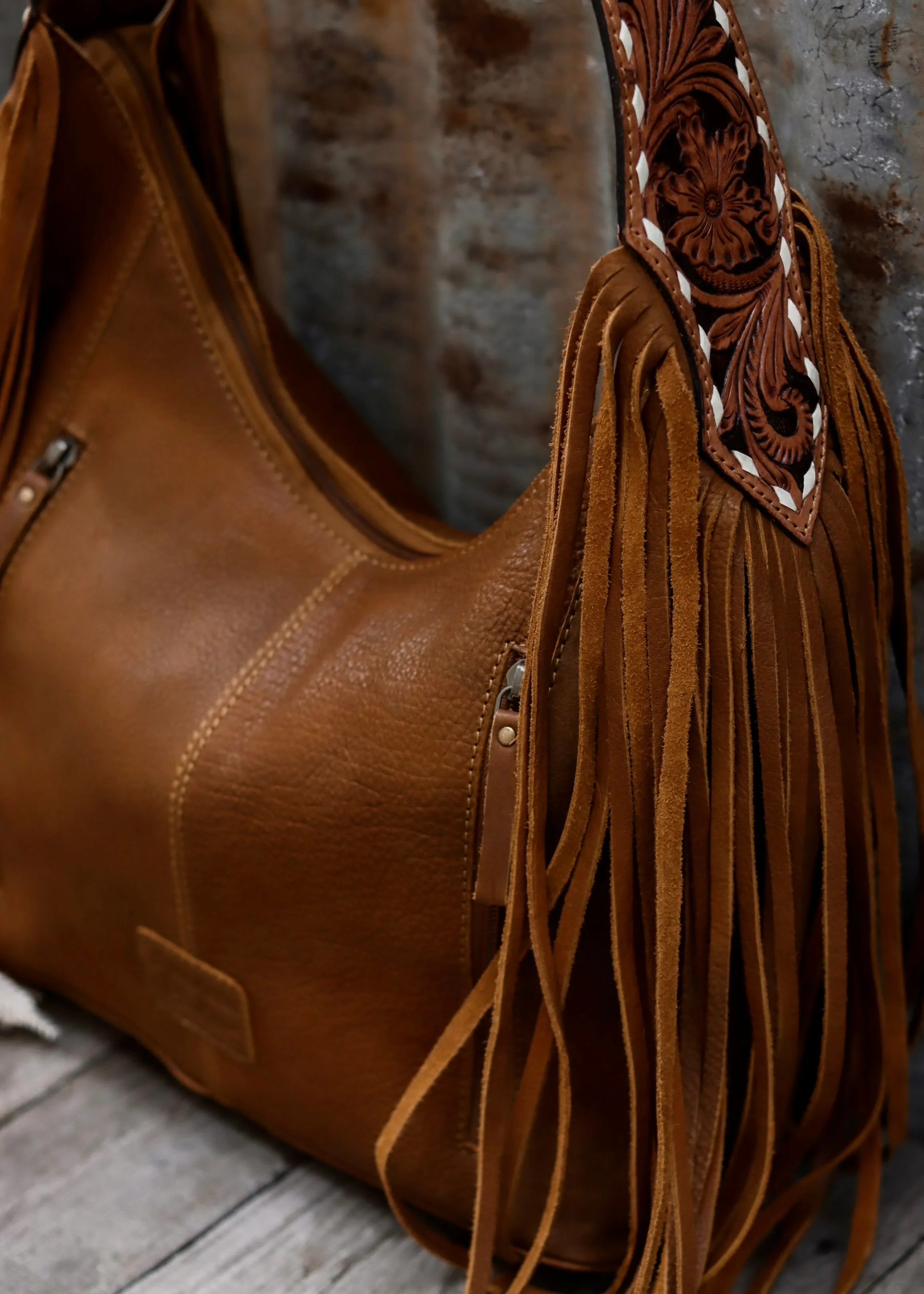 Zhara Tooled Leather Bag